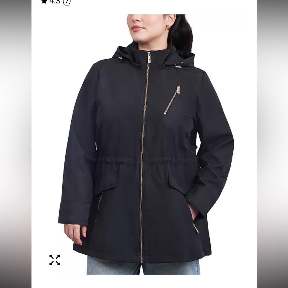 Michael Kors Black Jacket with Gold Zipper size M